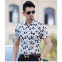 Camisa Florida Masculina Estilo Casual Moda Praia Verão