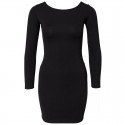 Black Dress Elegant Short Party Night with Zipper