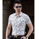 Camisa Casual Masculina Estilo Moderna Verão Praia Jovens