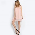 Basic Dress Pink Short Women's Casual