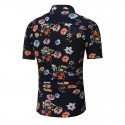 Floral Casual Men's Shirt Style Summer Spring Young