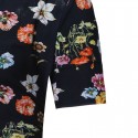 Camisa Casual Floral Masculina Estilo Verão Primavera Jovens