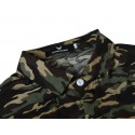 Camisa Masculina Moda Militar Estamapada Casual Estação Moda