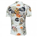 Camisa Casual Masculina Moda Estampada Floral Colorida Praia