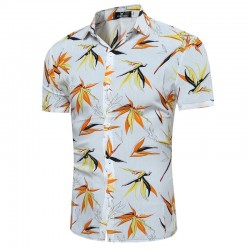 Camisa Casual Masculina Estampada Cores Linda Verão Moda