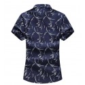 Men's Fashion Printed Shirt Summer Fashion Casual Modern Young