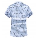 Men's Fashion Printed Shirt Summer Fashion Casual Modern Young