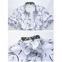 Men's Fashion Printed Shirt Summer Fashion Casual Modern Young