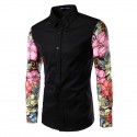 Social Shirt Long Sleeve Men's Print Style Ballads Fashion