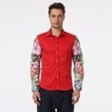 Social Shirt Long Sleeve Men's Print Style Ballads Fashion