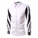 Social Shirt Long Sleeve Men's Print Style Ballads Fashion