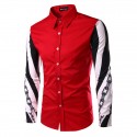 Social Shirt Long Sleeve Men's Print Style Ballads Fashion