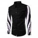 Social Shirt Long Sleeve Men's Print Style Ballads Fashion