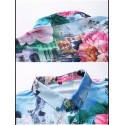 Camisa Masculina Moda Floral Estação Verão Praia Estilo Avaiano