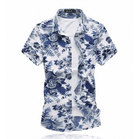 Camisa Floral Masculina Nova Moda Estampadas Linda Estilosa