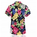 Camisa Estampada Masculina Colorida Moda Praia Verão Da Estação