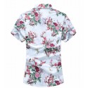 Camisa Masculina Moda Floral Estilo Praia Verão Moderna Nova Tendencia