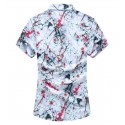 Camisa Masculina Moda Floral Estilo Praia Verão Moderna Nova Tendencia