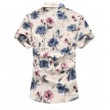 Camisa Casual Masculina Moderna De Flores Desenhos Estamapada Linda