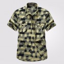 Camisa Casual Xadrez Masculina Moda Rodeio Cavalgada Estilo