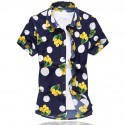 Floral Printed Style Shirt Hawaiian Summer Vacation Men's