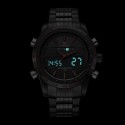 Men's Black Sport Watch in Quartz and Digital Ceramics