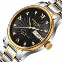 Relógio Quartzo Fino Elegante Dourado Aço Inox Presidente