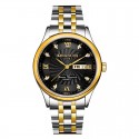 Fine Quartz Watch Golden Steel Stainless Steel President