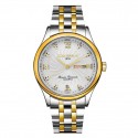 Fine Quartz Watch Golden Steel Stainless Steel President