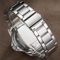 Men's Stylish Quartz Sport Watch Black Chrome Steel Stainless Steel