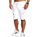 Bermuda Jeans Casual Rasgada Swag Oversized Masculina Varias Cores
