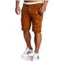 Bermuda Jeans Casual Rasgada Swag Oversized Masculina Varias Cores