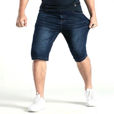 Men's Bermuda Jeans Dark Casual Regular Regular Adjustable Basic