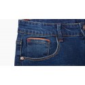 Bermuda Masculina Jeans Escuro Casual Regular Ajustável Lisa Básica