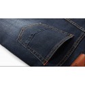 Bermuda Masculina Jeans Escuro Casual Regular Ajustável Lisa Básica