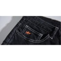 Bermuda Men's Jeans Dark Gray Grain Slim Fit Just In The Legs