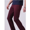 Calça Masculina Reta Casual Jeans Slim Cor Vinho Caramel e Preta