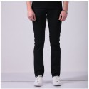 Calça Masculina Reta Casual Jeans Slim Cor Vinho Caramel e Preta