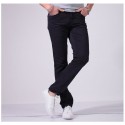 Calça Masculina Reta Casual Jeans Slim Cor Vinho Caramel e Preta