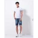 Bermuda Jeans Masculina Slim Fit Casual Estilo Limpo Moda Verão