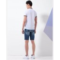 Bermuda Jeans Masculina Slim Fit Casual Estilo Limpo Moda Verão