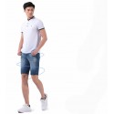 Bermuda Jeans Masculina Slim Fit Casual Estilo Limpo Moda Verão