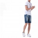 Bermuda Jeans Masculina Slim Fit Casual Estilo Limpo Moda Verão