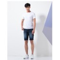 Bermuda Men's Dark Skinny Casual Short Knee Jeans