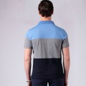 Men's Polo Shirt Striped Sport Thin Cotton Short Sleeve