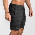 Men's Casual Short Navy Blue Above Knee Adjustable Workout