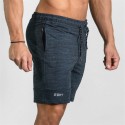 Men's Casual Short Navy Blue Above Knee Adjustable Workout