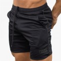 Short de Treino Masculino Preto com Listra Vermelha para Academia