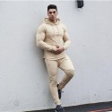 Casaco de Moletom Casual Masculina Esporte Confortável Skinny Conjunto