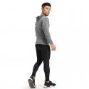 Men's Training Hooded Sweatshirt Gray Zip Hooded Long Sleeve